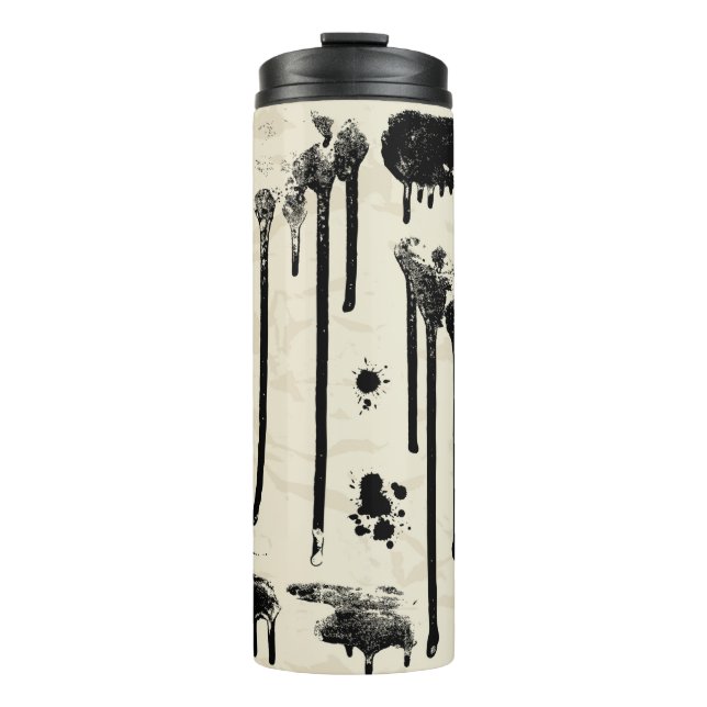 Termo Abstracción de manchas de tinta sin soldadura (Anverso)