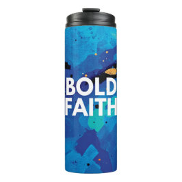 Termo Abstract Blue Bold Faith Inspirador Tumbler