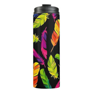 Termo Abstract colorful feather explosion