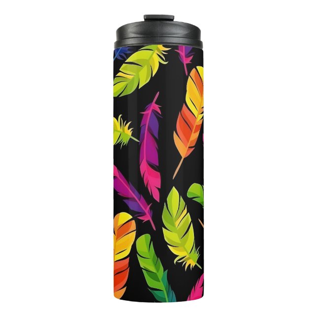 Termo Abstract colorful feather explosion (Anverso)
