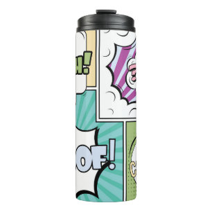 Termo Abstract creative concept comic pop art style blan