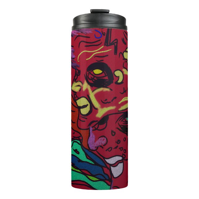 Termo Abstract Moon Galaxy Art Thermal Tumbler (Anverso)