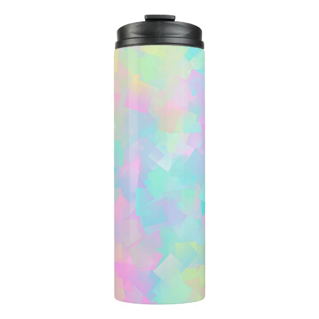 Termo Abstract retro pattern of geometric shapes in pink (Anverso)