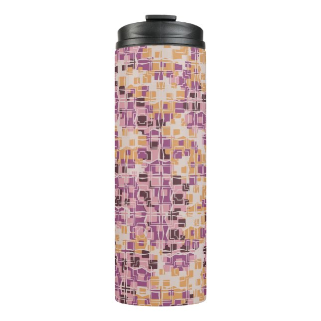 Termo Abstract seamless pattern. Chaotic rounded squares (Anverso)