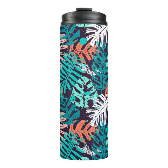 Termo Abstract seamless tropical leaves pattern. Creativ (Anverso)