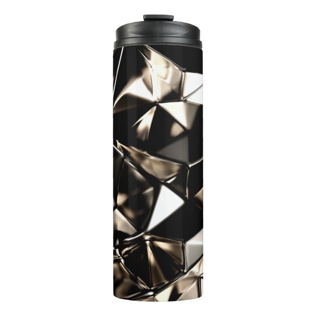 Termo Abstract triangle crystal background. (Anverso)