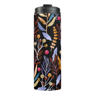 Termo Abstracto Patrón de hierbas de plantas acuáticas