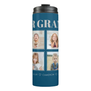 Termo Abuelo personalizado moderno te queremos 8 fotos