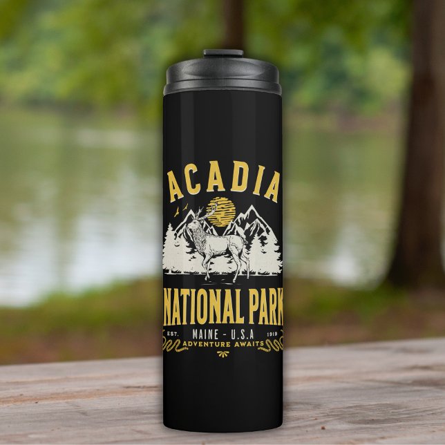 Termo Acadia National Park Vintage Landscape (Subido por el creador)