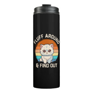 Termo Acaricia y Descubre Gato Retro Divertido