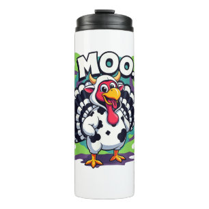 Termo Acción de Gracias divertida para las vacas moo tur