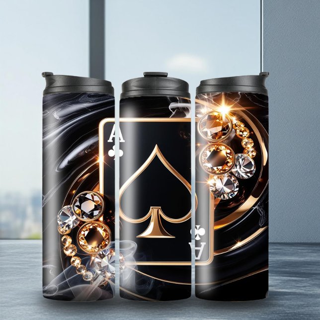 Termo Ace elegante del Tumbler térmico de espadas (Subido por el creador)