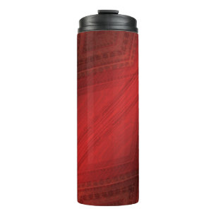 Termo Aceptación   Patrón de Boho Ecléctico Rojo