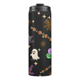 Termo Acero inoxidable con patrón espeluznante Kawaii li
