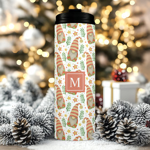 Termo Acrílico de Navidad con gnomo escandinavo monogram