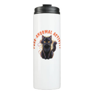 Termo Actividad Purr-anormal de Cat Lover Halloween Spoo