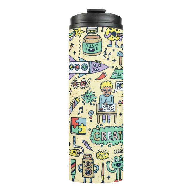 Termo Actividades De Creatividad Divertido Personalizado (Anverso)