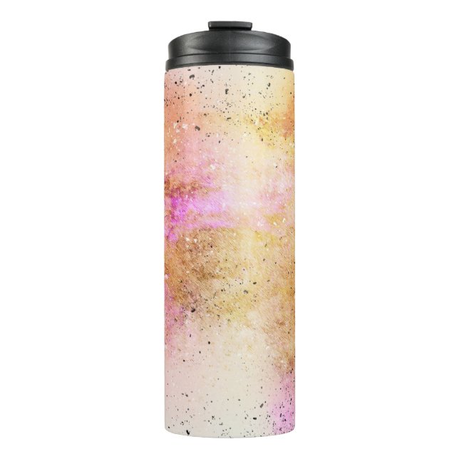 Termo acuarela abstracta de arte de fondo (Anverso)