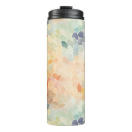 Termo Acuarela abstracta en pasteles suaves