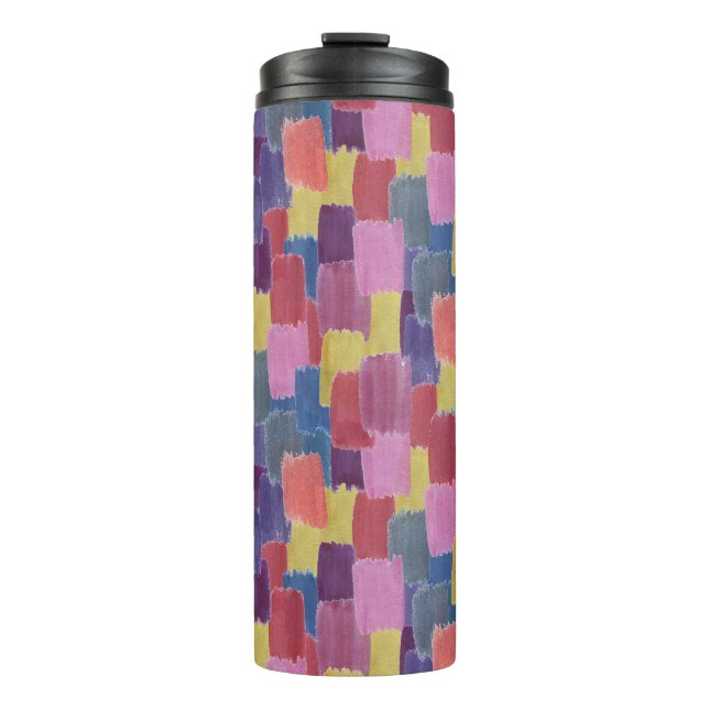 Termo acuarela abstracta: fondo salpicado sin costuras. (Anverso)