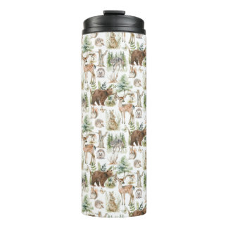 Termo Acuarela Cute Forest Animals