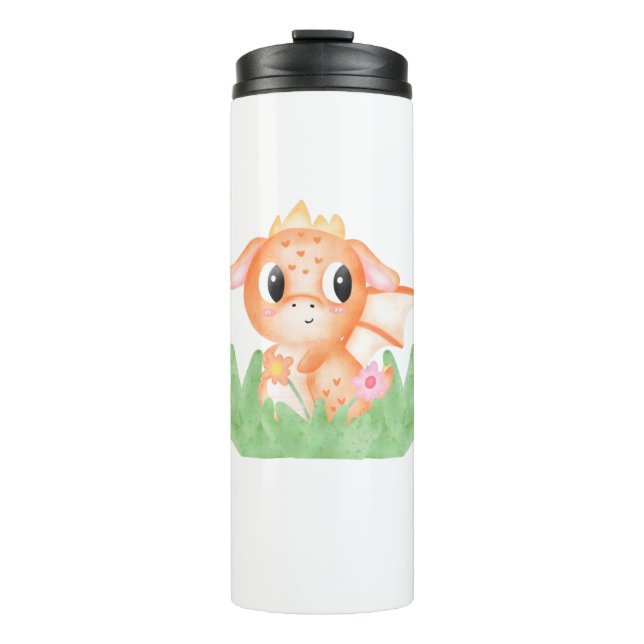 Termo Acuarela de Dragón para bebés (Anverso)