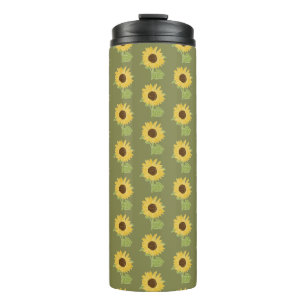 Termo Acuarela de girasol