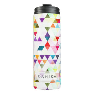 Termo Acuarela de PixDezines Boho geométrica/triángulos