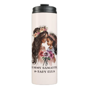 Termo Acuarela Madre y hija negras (5)