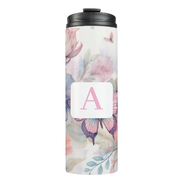 Termo Acuarela personalizada con monograma (Anverso)