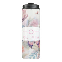 Acuarela personalizada con nombre y monograma