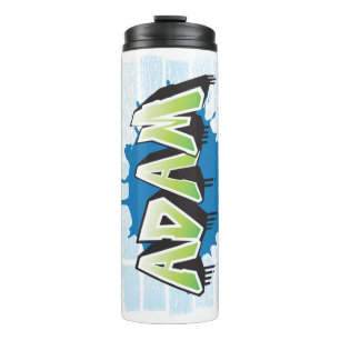Termo ADAM Su nombre Graffiti Art Wall Thermal Tumbler