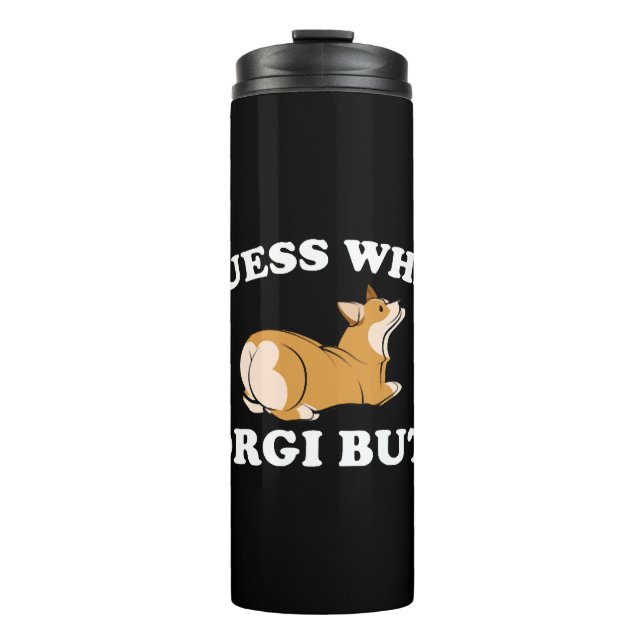 Termo Adivina qué es lo que Corgi Butt Funny Perg Lover (Anverso)