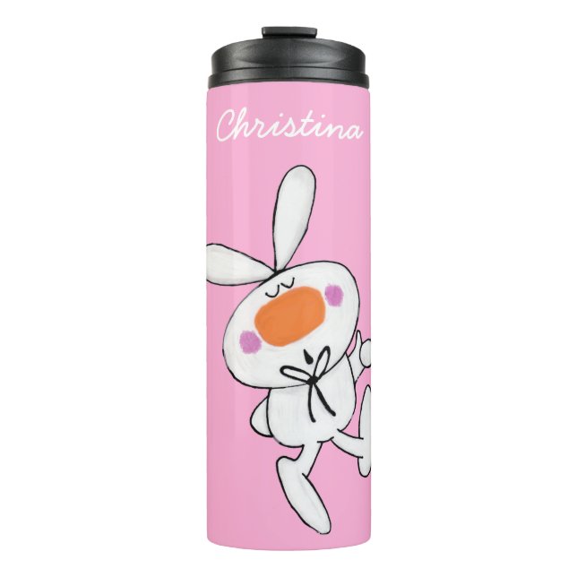 Termo Adorable conejo conejo conejo conejo blanco Person (Anverso)