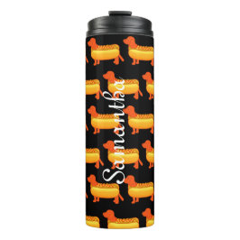 Termo Adorable perro caliente de Dachshund