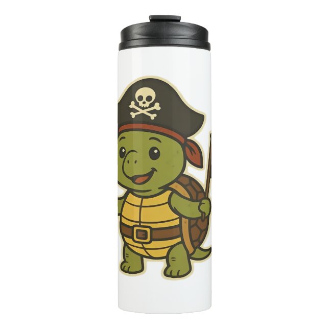 Termo Adorable Pirate Turtle Classic T-Shirt (Anverso)