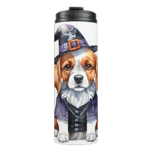 Termo Adorable temporada espeluznante de Beagle Puppy Ha