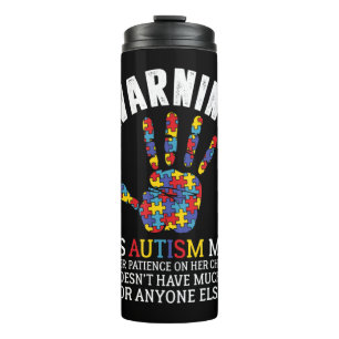 Termo Advertencia: Mamá Autista Usa Paciencia En Su Hijo