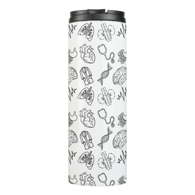 Termo Aesthetic Minimalist Medical Icons Water Bottle Tu (Reverso)