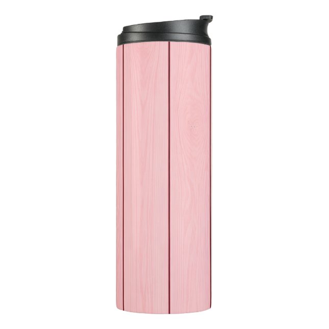 Termo Aesthetic Vertical Wood Pattern Pink Colour  (Rotado hacia la izquierda)