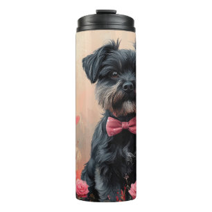 Termo Affenpinscher con Rosas - Día de San Valentín