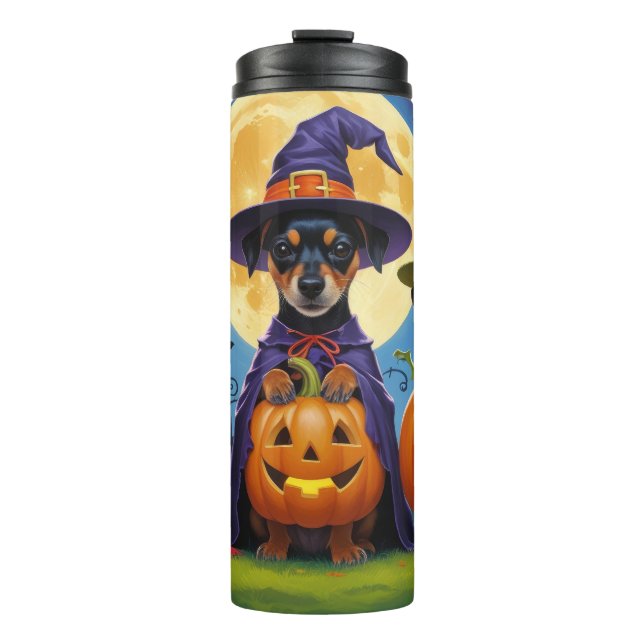 Termo Affenpinscher Dogs Pumpkin Halloween Funny (Anverso)