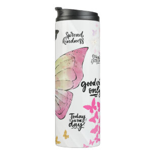 Termo Afirmación positiva Cita mariposa floral
