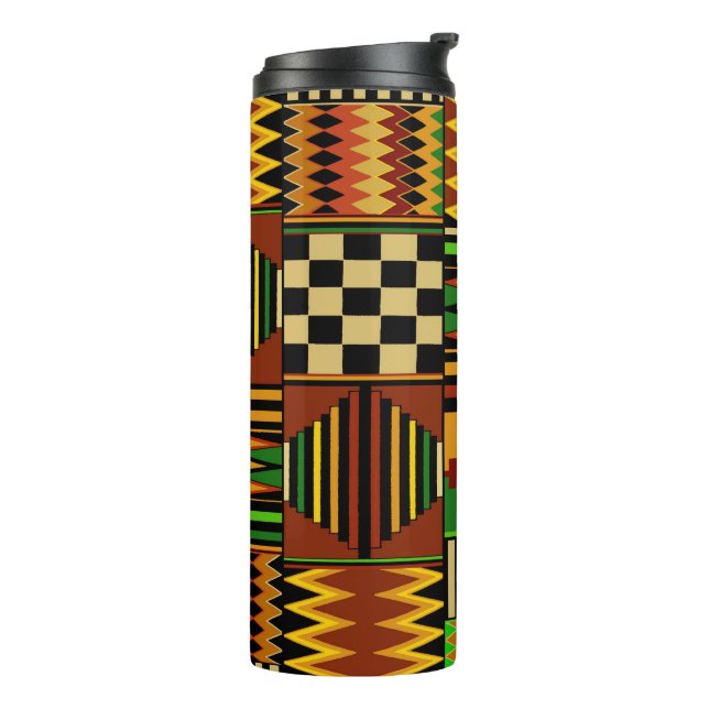 Termo African Royal Kente Cloth Design (Rotado hacia la izquierda)