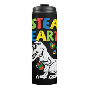Termo Agarra este lindo I Robar corazones Trex Dinosaur