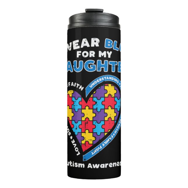 Termo Agarra este lindo rompecabezas que llevo camiseta  (Anverso)