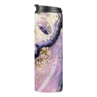 Termo Agate morado y dorado galaxia termal Tumbler