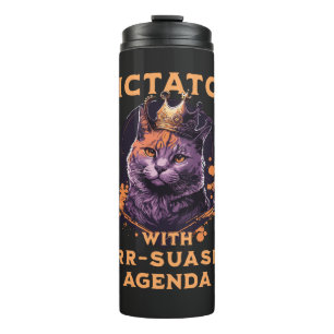 Termo Agenda de Persuasión Gato Rey Divertido