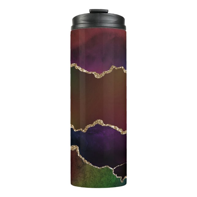 Termo Agitación oscura intensa | Moody Rainbow Jewel Ton (Anverso)