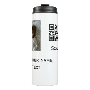 Termo Agrega tu foto código de barras q r nombre texto d